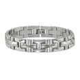thumbnail image 4 of Primal Steel Stainless Steel Brushed and Polished 8.5 Inch Bracelet, 4 of 8