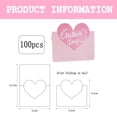 thumbnail image 2 of 100Pcs Mother's Day Heart Greeting Cards Foldable Love Heart Greeting Cards - 7cm x 9cm, 2 of 6