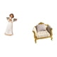 thumbnail image 5 of Figura de resina de ángel,Estatua de ángel Figura Decoración del hogar Estante de interior,Escultura coleccionable de figura rezando para sala de estar,sofá de casa de muñecas,Muebles de, 5 of 8