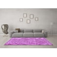 thumbnail image 3 of Ahgly Company Indoor Square Persian Purple Traditional Area Rugs, 5' Square, 3 of 4