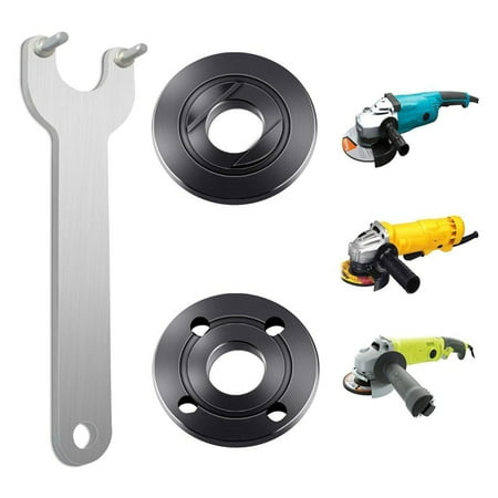 

Angle Grinder Flange Spanner Wrench Kit For Grinder Accessories W/ Lock Nut Tool