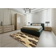 thumbnail image 5 of Ahgly Company Machine Washable Indoor Round Transitional Yellow Area Rugs, 5' Round, 5 of 7