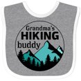 thumbnail image 3 of Inktastic Grandma's Hiking Buddy with Mountains and Trees Boys or Girls Baby Bib, 3 of 4