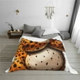 thumbnail image 6 of KLL Cartoon Cheetah With Attitude Print Fleece Throw Blanket, Horizontal Fleece Bedding Cute Soft Blankets Comfy Fleece Flannel Plush Home Decor for Couch & Bed -80"x60", 6 of 9