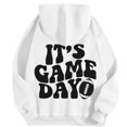thumbnail image 1 of WEAIXIMIUNG Sweatshirts pour Femmes Tendance Graphiques à Capuche Pull Automne et Hiver Mode Ample Imprimé Rugby Sweat à Capuche, 1 of 5