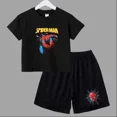 thumbnail image 3 of Conjunto de 2 piezas de camiseta y pantalones cortos deportivos para niños de Marvel Spider-Man, conjunto de verano para bebés de 3 a 12 años, ropa de marca de dibujos animados para niños, 3 of 5