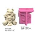 thumbnail image 5 of Nonstick Bear and Pen Holder Mold Flower Silicone Mold Ornament Tool Planter Mold, 5 of 9