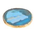 thumbnail image 4 of Natural Agate Slice Coaster Agate Gold-plated Cup Mat Coasters Agate Stone Pad, 4 of 8