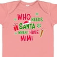 thumbnail image 4 of Inktastic Who Needs Santa when I Have MiMi Boys or Girls Baby Bodysuit, 4 of 5