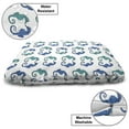thumbnail image 3 of Seahorse Pet Bed, Ornate Drawings of Nautical Creatures Swirling Tails, Chew Resistant Pad for Dogs and Cats Cushion with Removable Cover, 24" x 39", Sea Blue Dark Violet, by Ambesonne, 3 of 4