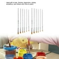 thumbnail image 3 of Nylon Acrylic Paint Brush Set 12pcs Artist Paint Brushes Set for Professionals and Beginners, 3 of 7