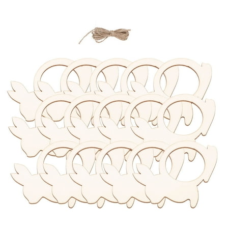 

Raindrops 20Pcs Decorative Napkin Buckles Wooden Serviette Rings Easter Serviette Buckles