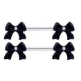 thumbnail image 2 of 1 par Lady Bowknot Barbell Barra recta 14g de pezón, 2 of 8
