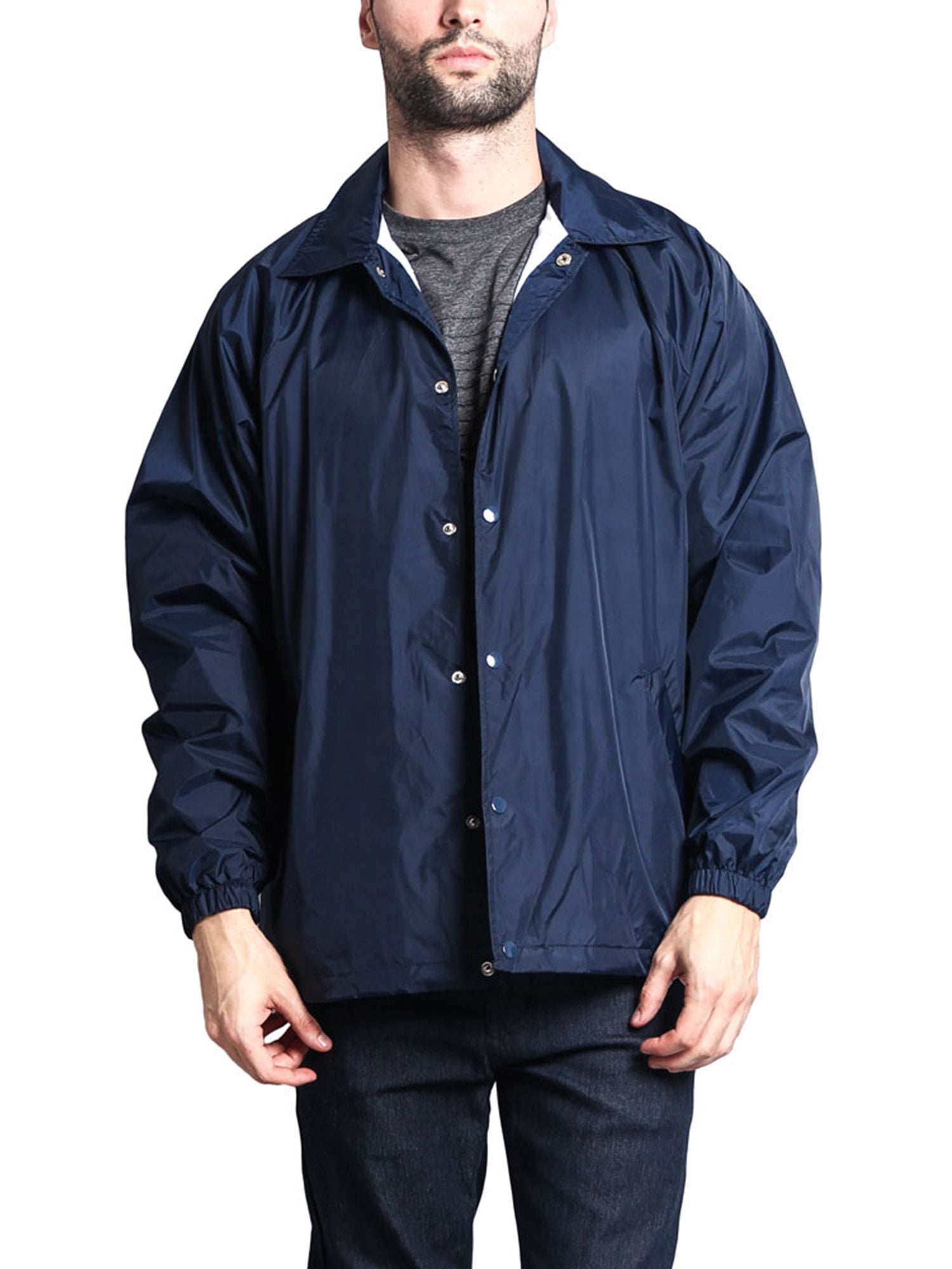 Men's Waterproof Windbreaker Jacket VOS Navy Medium