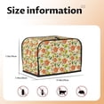 thumbnail image 5 of Yiaed Rose Daisy Print Two Slice Bread Machine Cover, Universal Size Kitchen Appliance Cover for Bread Machine,Bread Machine Cover, 5 of 7