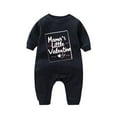 thumbnail image 2 of Edvintorg Valentine's Day Toddler Girl Clothes Cute Valentine's Day Letter Print Cotton T-Shirt Jumpsuit Rompers Baby Boy Romper Long Sleeve Baby Onesie, 2 of 4