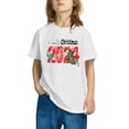 thumbnail image 3 of Xihbxyly Camiseta Navideña, Bonita Blusa con Mangas Abullonadas, Tejido Suave y Transpirable, Elegante Blusa de Verano, Fácil de Combinar con Pantalones Cortos o Vaqueros, Perfecta para La Escuela o, 3 of 4