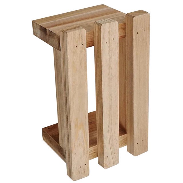 BRIGHTFUFU Children Step Stool Wood Improves Foot And Back Pain Light Yellow 1Set