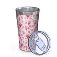 thumbnail image 2 of 16oz Tumblers Pioneer Flower Floral Print Pattern Stainless Steel Vacuum Insulated Double Wall Travel Tumbler Cups Mug with Lid and Straw,Cleaning Brush for Coffee,Tea, 2 of 4