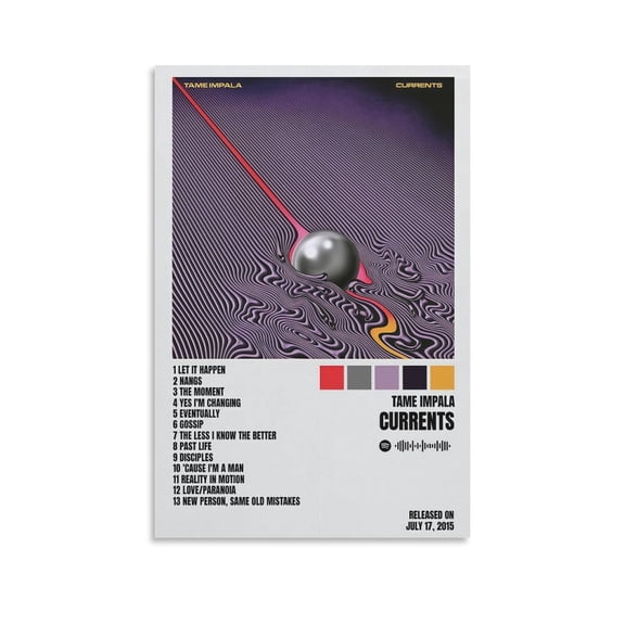 Tame Impala Poster (7) Canvas Wall Art Prints Poster Gifts Photo Picture Painting Posters Room Decor Home Decorative 16x24inch(40x60cm)