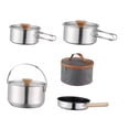 thumbnail image 2 of Camping Cookware Cooking Set Nonstick with Storage Bag Utensils Outdoor Pot without kettle, 2 of 9