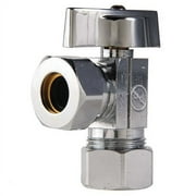 Avalon Quarter Turn Angle Stop 5/8Comp x 1/2IPS or 7/16 Slip Joint Valve