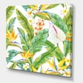 thumbnail image 3 of Designart ' Yellow Flowers and Tropical Foliage II ' Modern Canvas Wall Art Print, 3 of 4