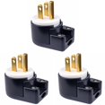thumbnail image 1 of Conector AC HUARLPLUG Nema 5-15P 15A 125V 90° 12 direcciones, 1 of 9