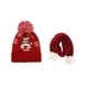 thumbnail image 2 of Sombrero para niños de festival BLESIY Gorro de punto con Bufanda rojo Alce rojo, 2 of 7