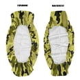 thumbnail image 6 of ZIATUBLES 2-Pack UTV Seat Covers, Waterproof Scratch-Resistant Polyester Protectors for Kawasaki Mule Bench Seats, Yellow Green Black Jungle Camo Print UTV Decor Accessories Part, 6 of 8