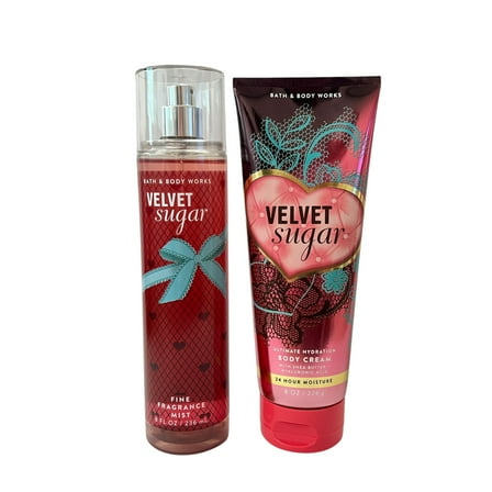 Bath & Body Works Velvet Sugar Mist & Body Cream Set