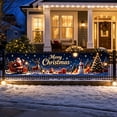 thumbnail image 5 of Christmas Yard Fence Banner Long Festive Decoration with Santa Reindeer for Outdoor Patio Railing Wall Holiday Decor, 5 of 9