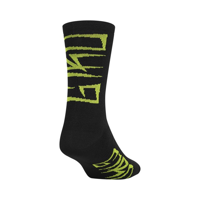 Giro Seasonal Merino Wool Adult Cycling Socks - Lime Breakdown (2022), Large