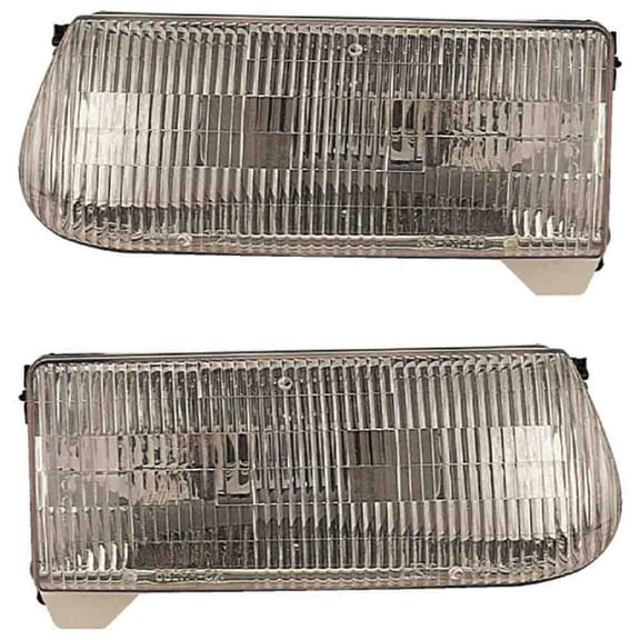 For Ford Explorer 1995 1996 1997 1998 1999 2000 Pair Headlights - BuyAutoParts