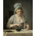thumbnail image 2 of Henry Robert Morland 20x24 Gold Ornate Framed and Double Matted Museum Art Print Titled - The Laundry Maid, 2 of 4