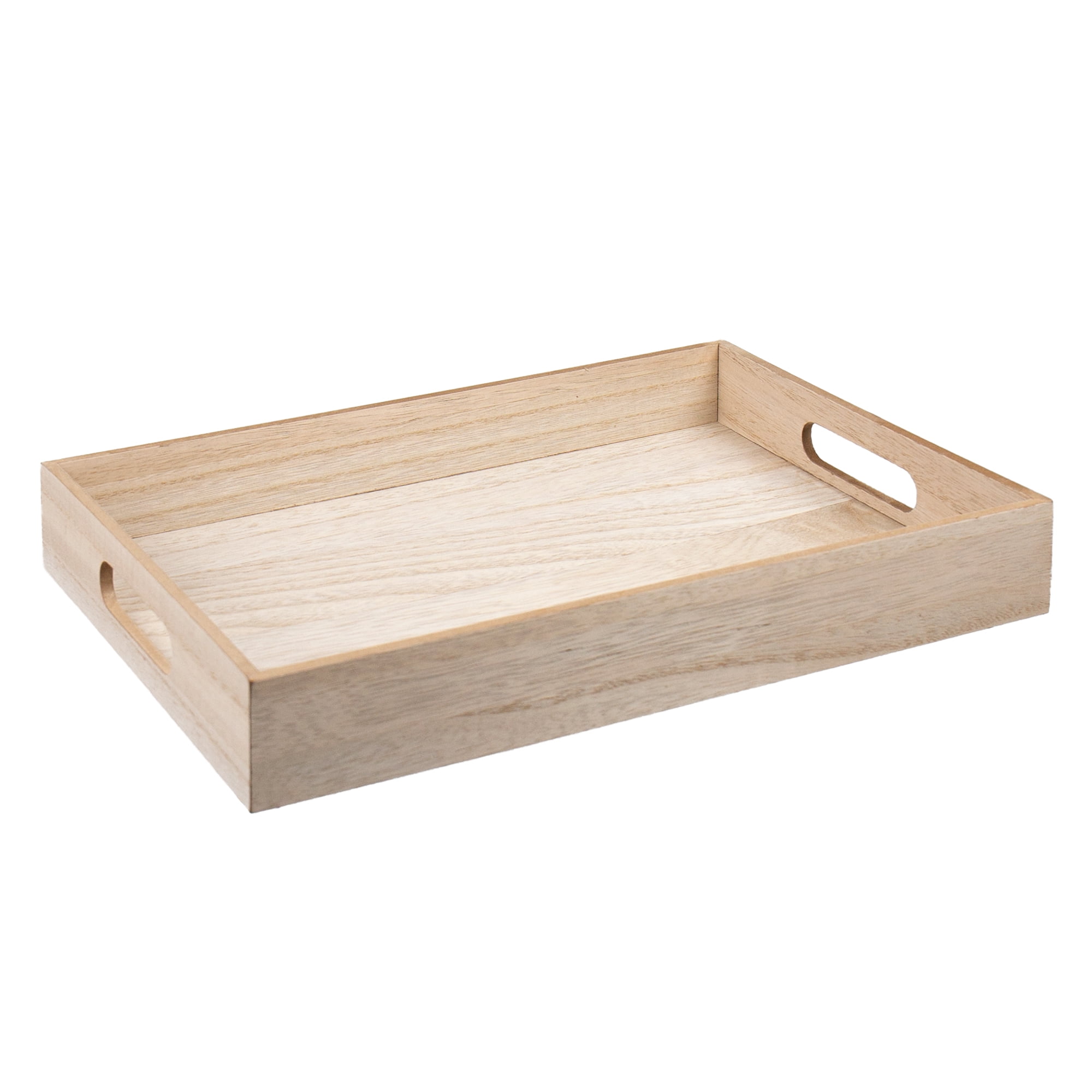 On the Surface Decorative Square Tray Customizable Wooden