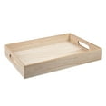 thumbnail image 5 of (2 pack) On the Surface Decorative Rectangle Tray, Customizable Serving Tray with Handles, 5 of 6