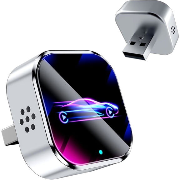 Mini Wireless CarPlay Adapter for Apple and Android Auto, Wired to Wireless Plug & Play Car Play, 3-5s Fast Connect, Compatible with Apple iPhone iOS 10  & Android 11 ,for OEM Wired Car Model 2016 