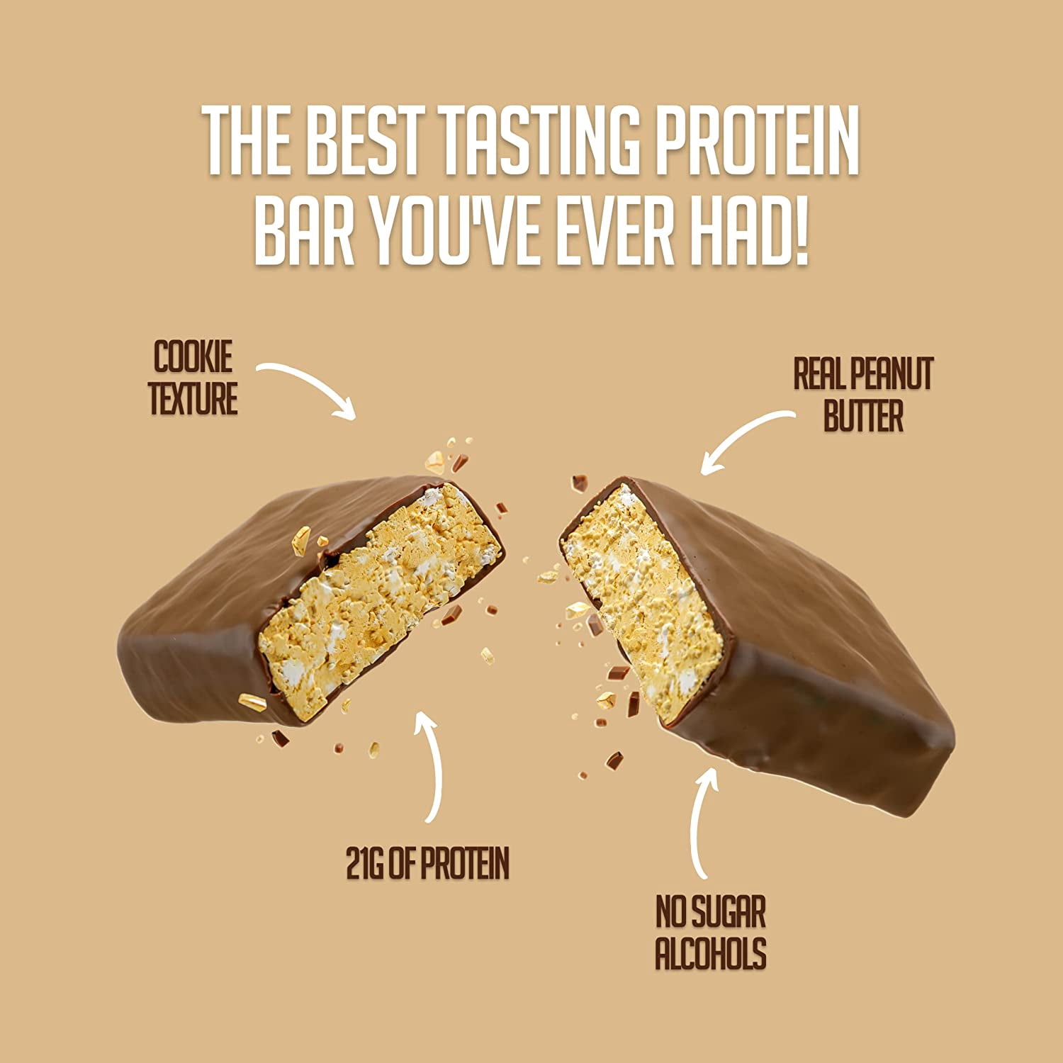 Anabar Monster Cookie Crunch 12 Protein Bars Final Boss Performance 21 Grams