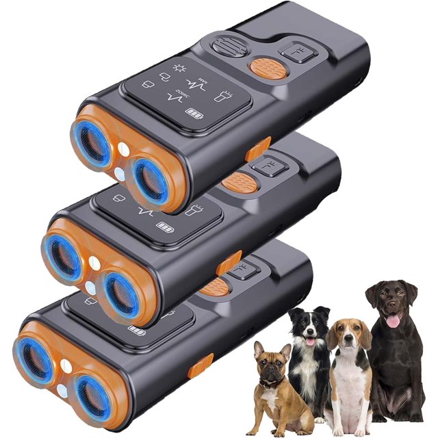 Bark Guard for Dogs, Barkguard Pro 2025, Dog Bark Deterrent Device with Hd Display and Led Flashlight, Instantly Stop Barking & Other Bad Behaviors with 1 Click of A Button (3PCS)