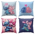 thumbnail image 1 of Funda de almohada de dibujos animados de Stitch, funda de almohada con patrón lindo, funda de almohada súper suave para decoración del hogar, juego de 4 de 20 x 20 pulgadas, 1 of 6