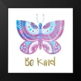 thumbnail image 2 of Allen, Kimberly 20x20 Black Modern Framed Museum Art Print Titled - Be Happy Butterfly 4, 2 of 5