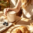 thumbnail image 2 of Famiware 4 Pieces Stoneware Mug Set (12oz), Cream & Cocoa, 2 of 6