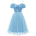 thumbnail image 1 of Vestido Wedtrend WTS6002 Pantalón corto azul con lentejuelas para dama de honor, 1 of 7
