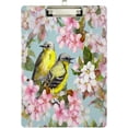 thumbnail image 1 of FMSHPON Watercolor Spring Flowers Couple Birds Clipboard Hardboard Wood Nursing Clip Board and Pull for Standard A4 Letter 13x9 inches, 1 of 5