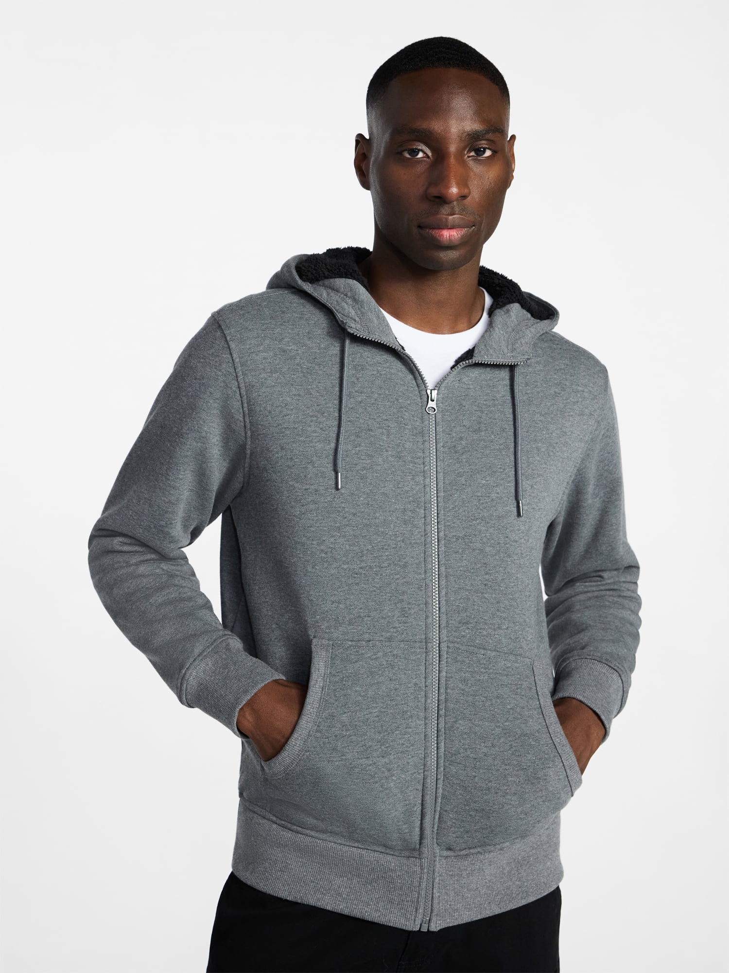 George Men's High Pile Fleece Hoodie, Sizes S-3XL