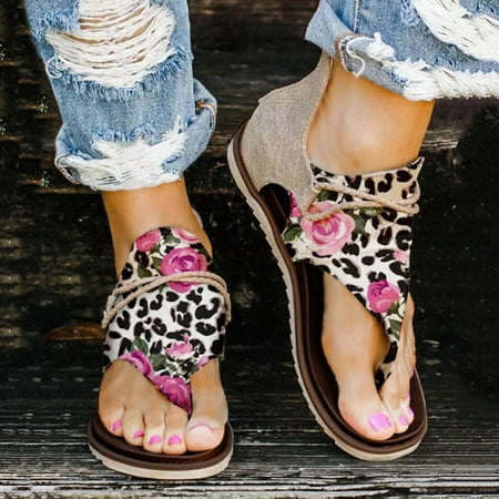

eczipvz Women Shoes Summer Beach Sandals For Women Rhinestone Cute Flats Dressy Shoes Sandal
