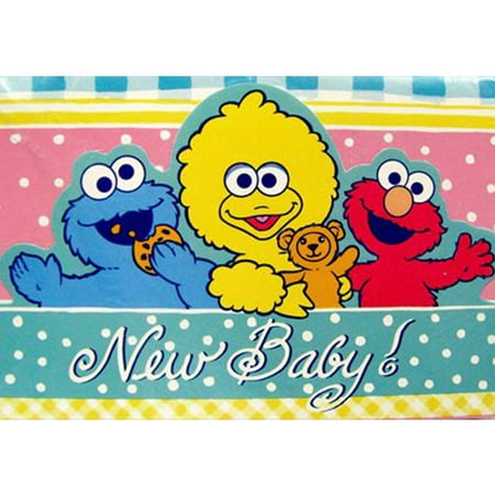 Sesame Street New Baby Birth Announcements (8ct) (Best Birth Announcement App)