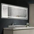 thumbnail image 5 of 22 in x 65 in Black Modern LED Mirror, 5 of 10