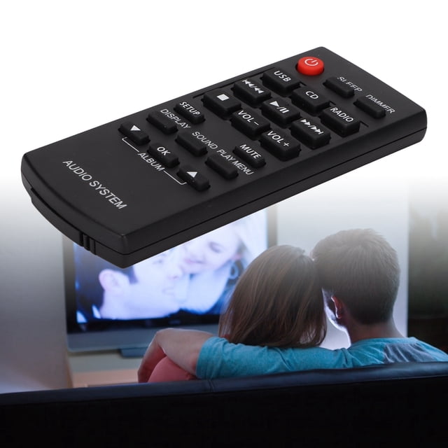 Sound System Remote, Easy To Use Remote Control Replacement Battery Powered for SC-HC28P for SC-HC17EB-K